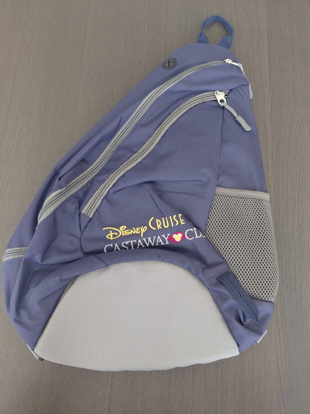 Disney Cruise Line Castaway Club Sling Shoulder Bag Backpack Embroidered